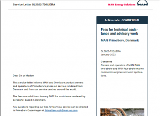 MAN ENERGY SOLUTIONS SERVICE LETTER SL-2022-720