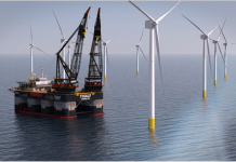 UNIQUE FLOATING INSTALLATION METHOD USED TO CONSTRUCT WIND FARM
