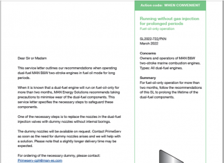MAN ENERGY SOLUTIONS SERVICE LETTER SL-2022-722