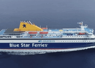 GREEK FERRY RESCUES 75 PEOPLE FROM SAILBOAT IN DISTRESS