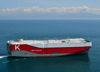 K LINE WELCOMES ANOTHER ECO-FRIENDLY 6,900 CEU CAR CARRIER