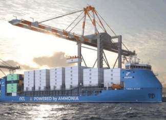CONSTRUCTION STARTS ON FIRST SHORT-SEA, AMMONIA-FUELED CONTAINERSHIP