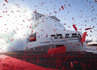 STENA LINE NAMES ITS NEW HYBRID FERRY AT BELFAST HARBOUR