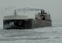 USCG ICEBREAKERS AID GREAT LAKES SHIPPING AS ARCTIC FRONT ICES THE LAKES