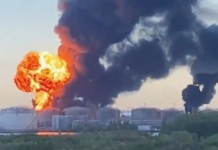 UKRAINIAN DRONES HIT OIL TERMINAL IN ST. PETERSBURG’S HARBOR