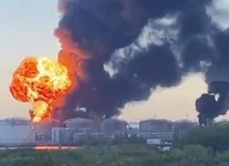 UKRAINIAN DRONES HIT OIL TERMINAL IN ST. PETERSBURG’S HARBOR