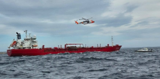EXPLOSION AND FIRE ON NORWEGIAN TANKER CARRYING SULFURIC ACID