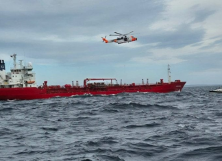 EXPLOSION AND FIRE ON NORWEGIAN TANKER CARRYING SULFURIC ACID