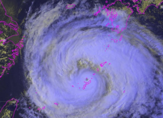 SHIPPING MOVES OUT OF THE WAY AS TYPHOON DOLPHIN NEARS CHINA